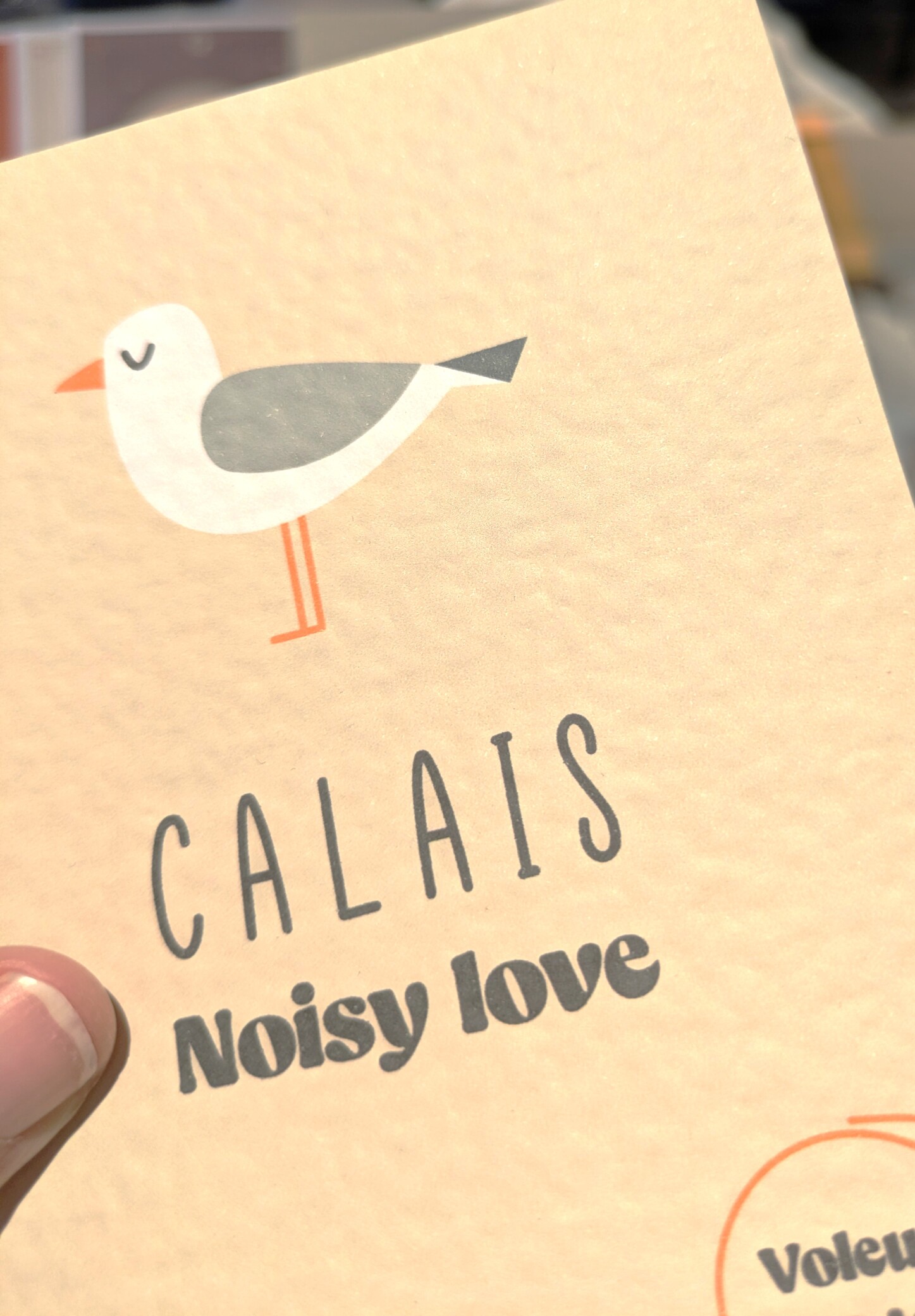 Calais Noisy Love – Carte A6 humoristique – Image 3