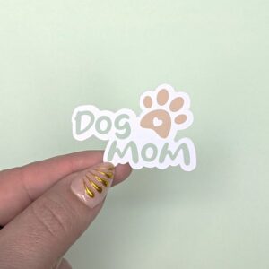 Sticker Dog Mom – Autocollant pour accro du toutou