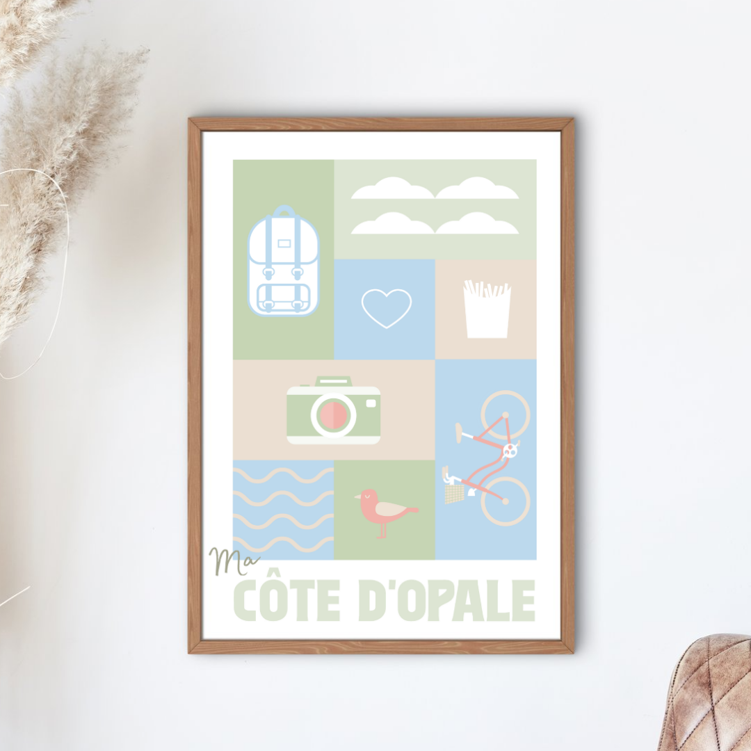 Ma Côte d’Opale – Affiche illustrée (4 designs) – Image 3