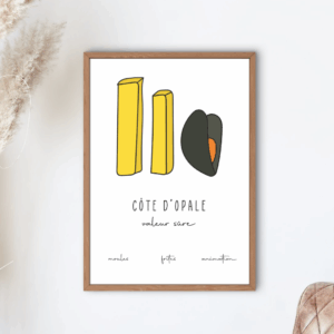 Côte d’Opale, valeur sûre – Affiche fun & locale