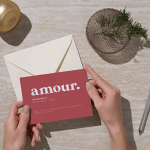 Amour. - Carte A6 full love