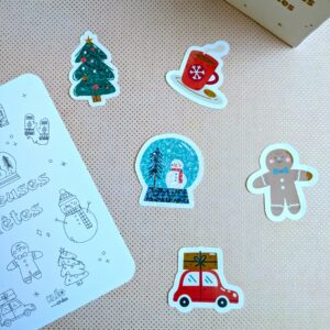 Stickers de Noël – 5 designs ou pack complet