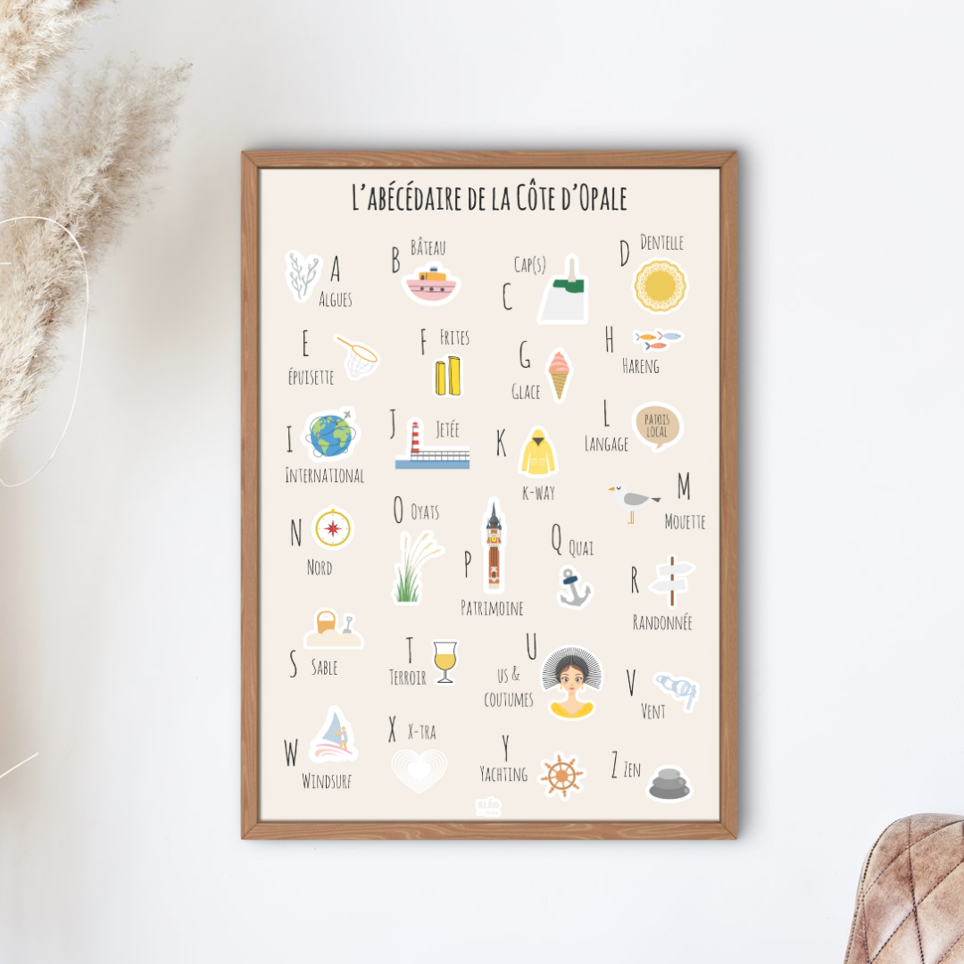 Affiche A4 – “Abécédaire de la Côte d’Opale”