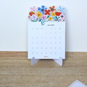 Calendrier superposé – à poser, avec support