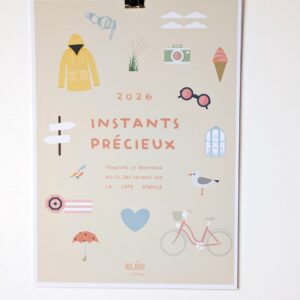 Calendrier A4 mural – “Instants précieux en Côte d’Opale”