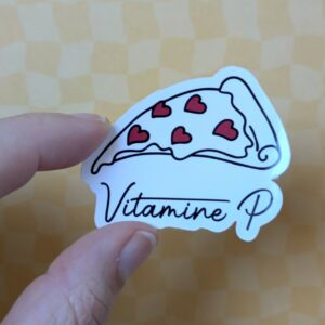 Sticker Vitamine P - pizza feel good